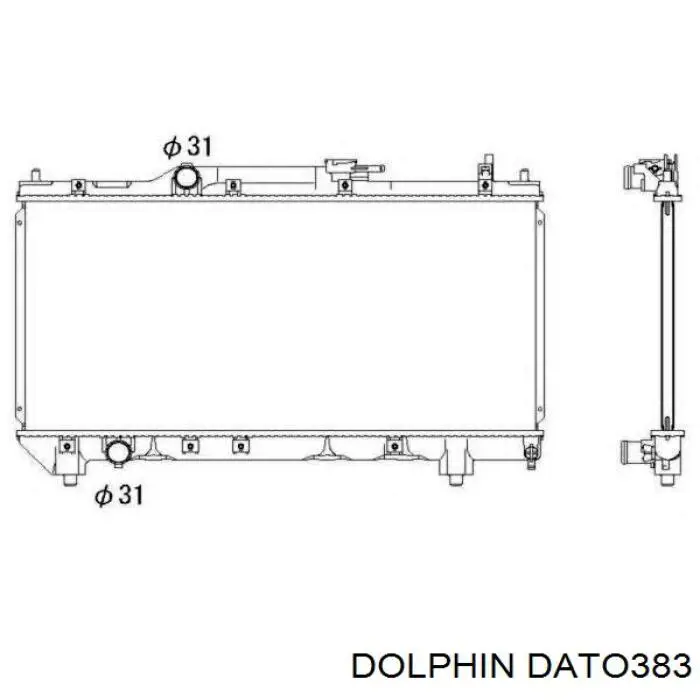Радиатор охлаждения двигателя Dolphin DATO383