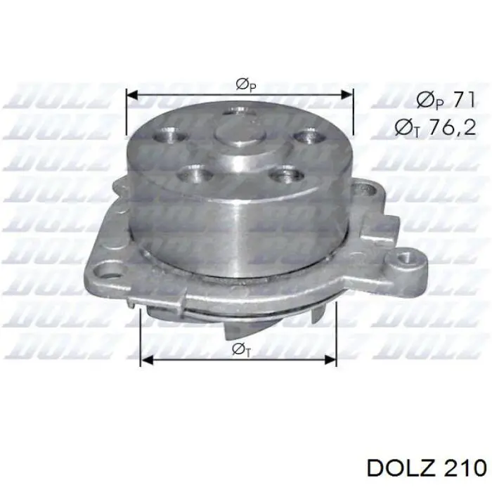 210 Dolz bomba de água (bomba de esfriamento)