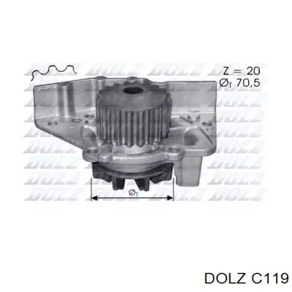 C119 Dolz Насос водяной