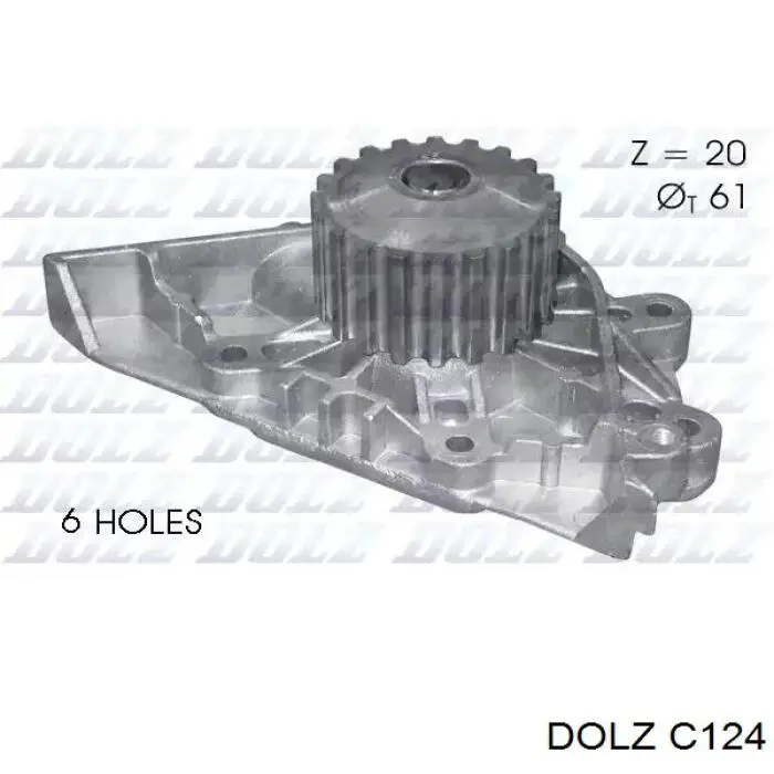 Помпа водяная (насос) охлаждения DOLZ C124