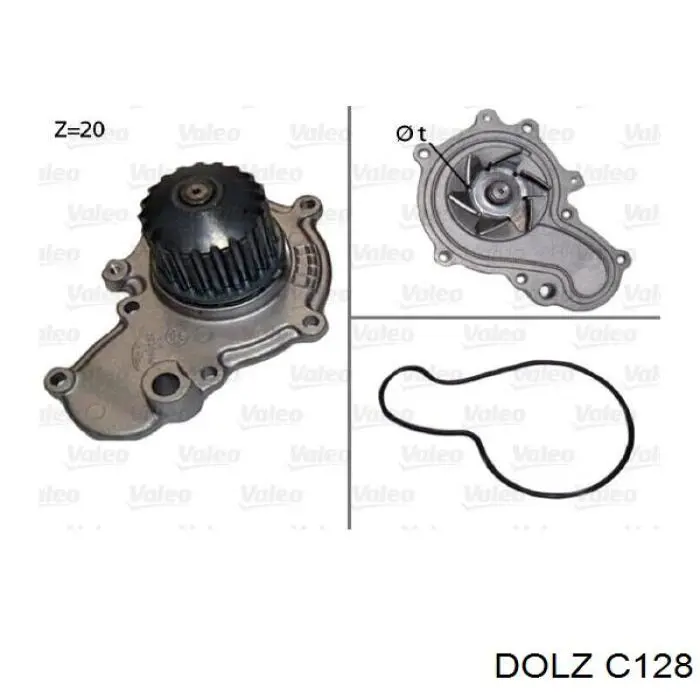 C128 Dolz Насос водяной