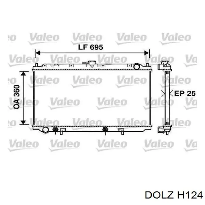 Помпа охлаждения Dolz H124 цена, от 35.10 USD