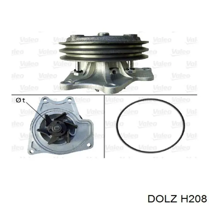 H208 Dolz Насос водяной