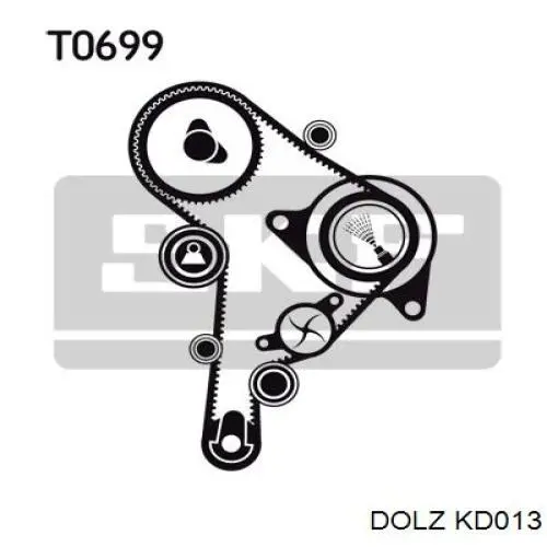 Купить KD013 Dolz Комплект ГРМ