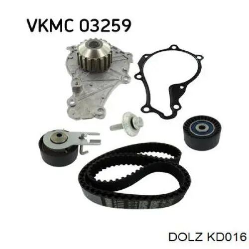 ГРМ ремни, комплект Dolz KD016 цена, от 101.33 USD