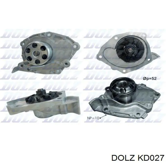 ГРМ ремни, комплект Dolz KD027 цена, от 90.36 USD