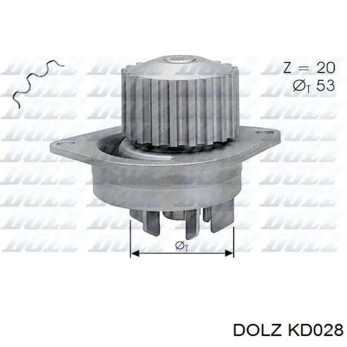 ГРМ ремни, комплект Dolz KD028 цена, от 49.83 USD