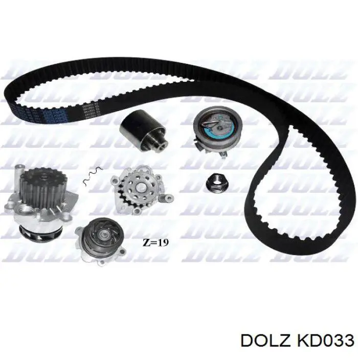 ГРМ ремни, комплект Dolz KD033 цена, от 108.51 USD