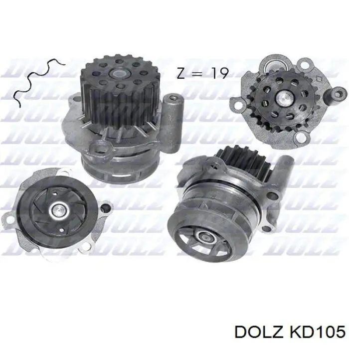 Ремень ГРМ, комплект DOLZ KD105