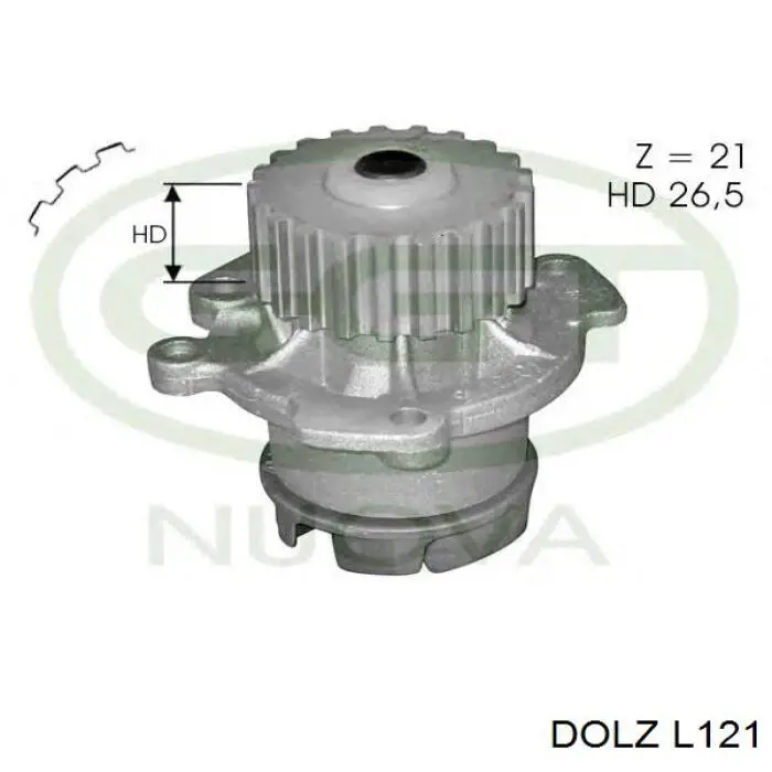 Bomba de agua L121 Dolz