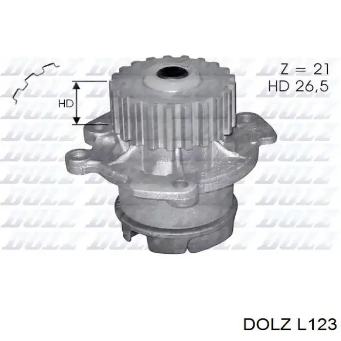 Помпа водяная (насос) охлаждения DOLZ L123
