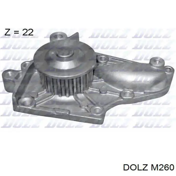 Помпа водяна (насос) охолодження, в зборі з корпусом M260 Dolz