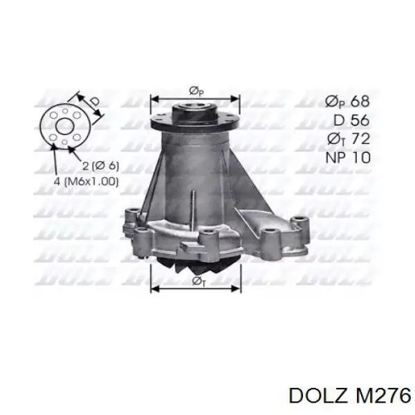 M276 Dolz Насос водяной