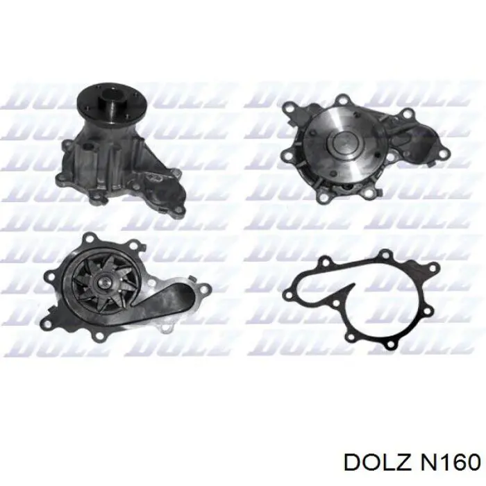 Помпа водяна, (насос) охолодження N160 Dolz