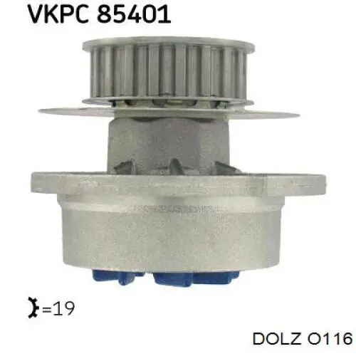 Помпа охлаждения Dolz O116 цена, от 22.14 USD