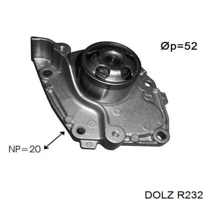 Bomba de agua R232 Dolz