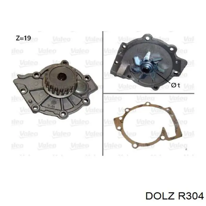 R304 Dolz Насос водяной