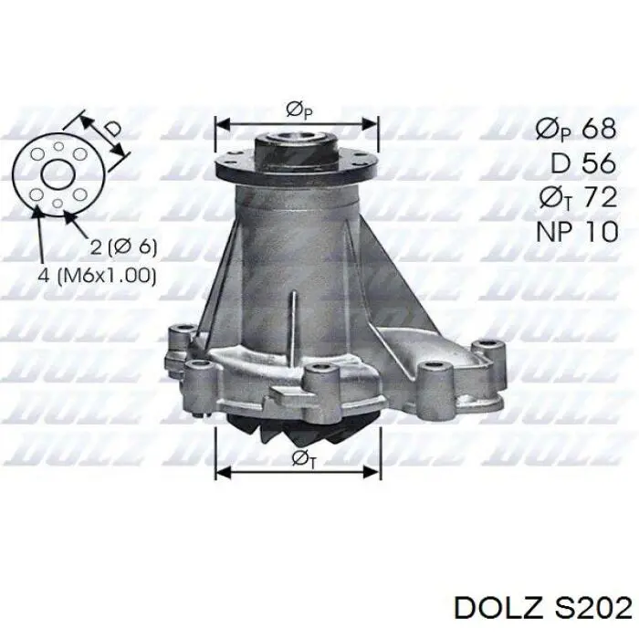 S202 Dolz Насос водяной