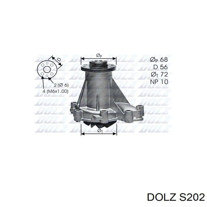 Помпа охлаждения Dolz S202 цена, от 42.01 USD