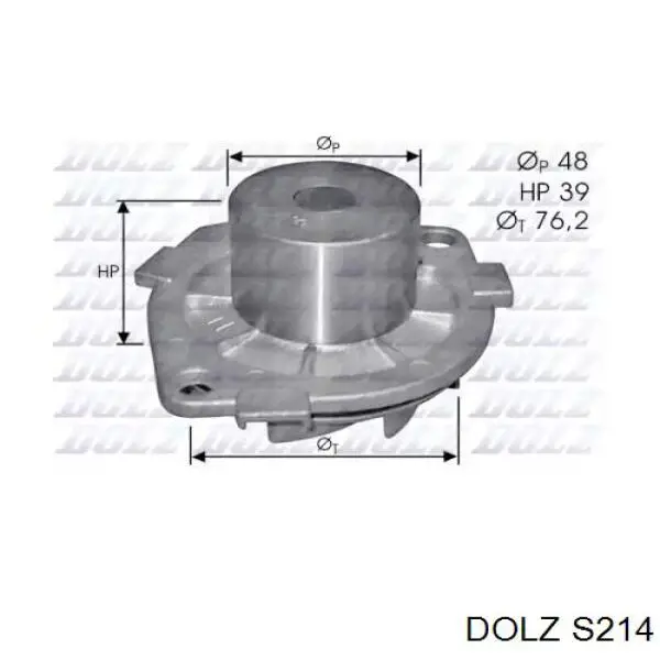 S214 Dolz Насос водяной