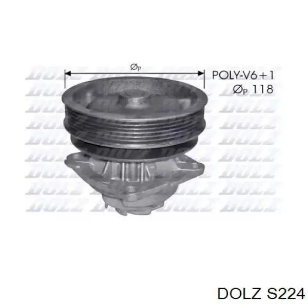 Помпа охлаждения Dolz S224 цена, от 38.30 USD