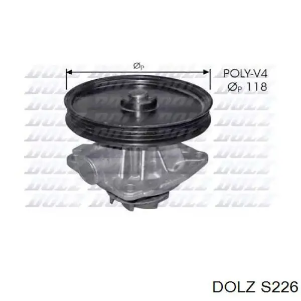 Купить S226 Dolz Помпа водяная (насос) охлаждения, в сборе с корпусом