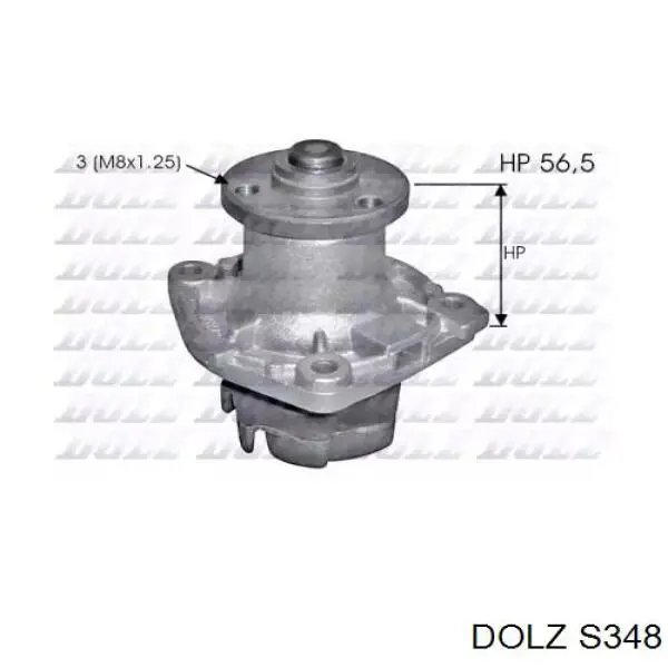 Помпа водяная (насос) охлаждения DOLZ S348