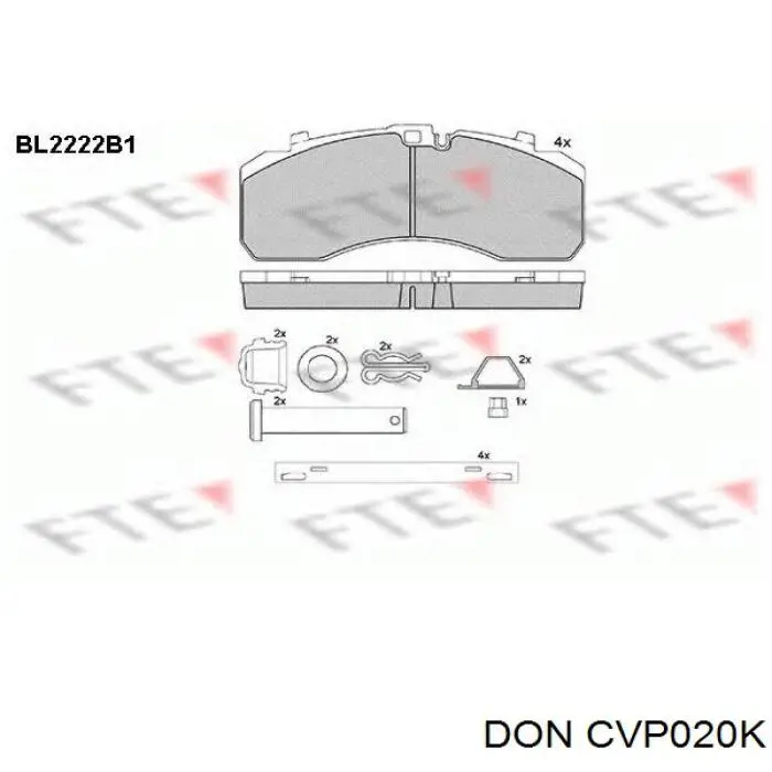 2325212 колодки дисковые scania