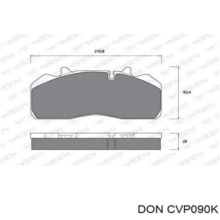 Передние тормозные колодки D159 Eren
