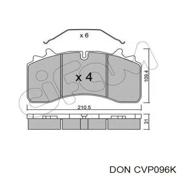 Колодки дисковые  C.e.i. 584040 цена, от 84.86 USD