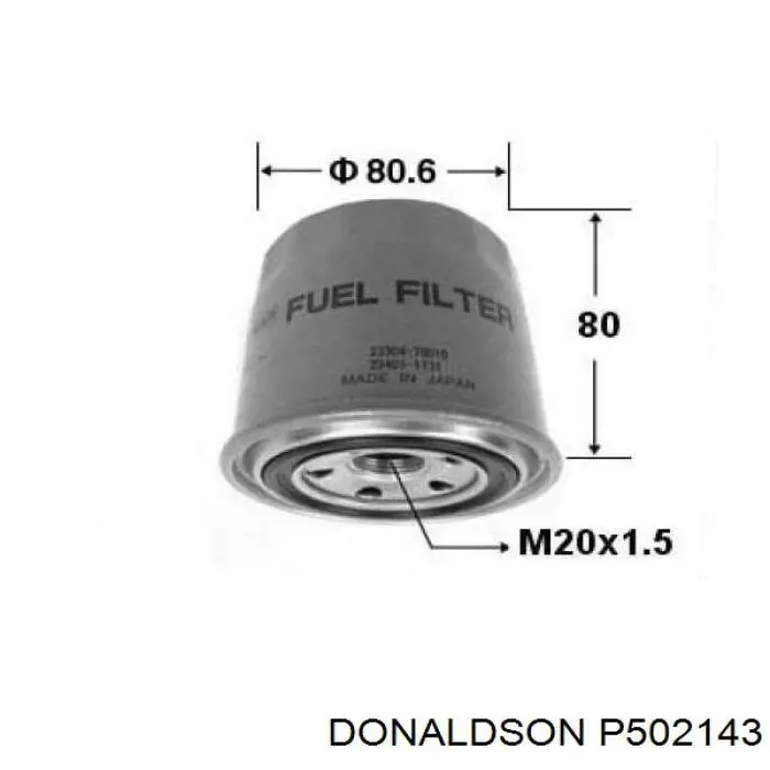 Фильтр тонкой очистки топлива Donaldson P502143 цена, от 10.52 USD
