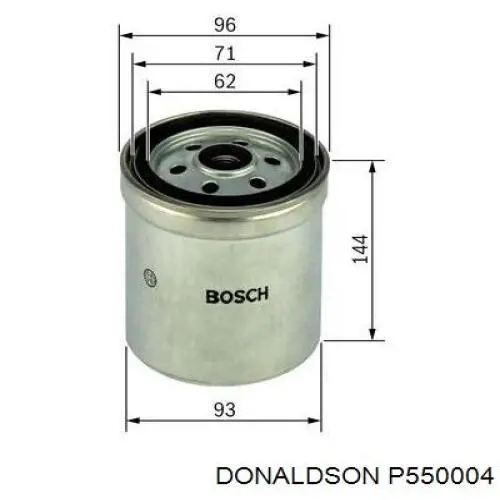 Фильтр тонкой очистки топлива Donaldson P550004 цена, от 16.13 USD