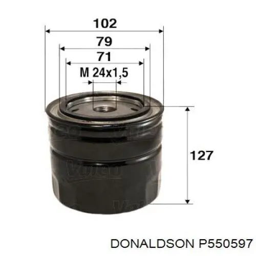 Масляный фильтр P550597 Donaldson