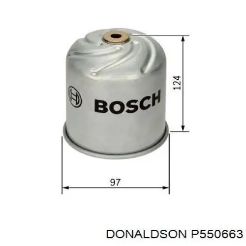 Фильтр очистки масла центробежный Donaldson P550663 цена, от 20.48 USD