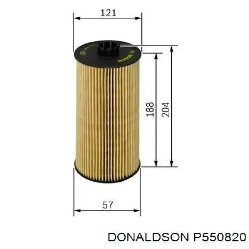 Фільтр масляний P550820 Donaldson