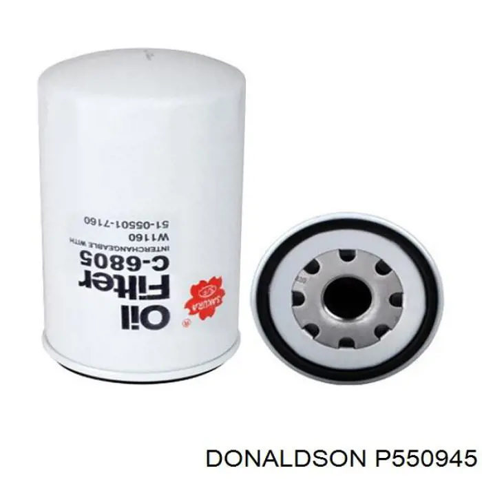 P550945 Donaldson Масляный фильтр двигателя