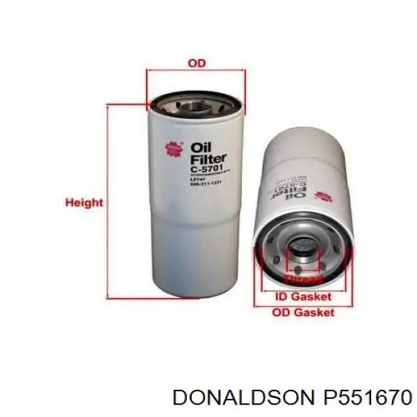 Купить P551670 Donaldson Фильтр центробежный очистки масла