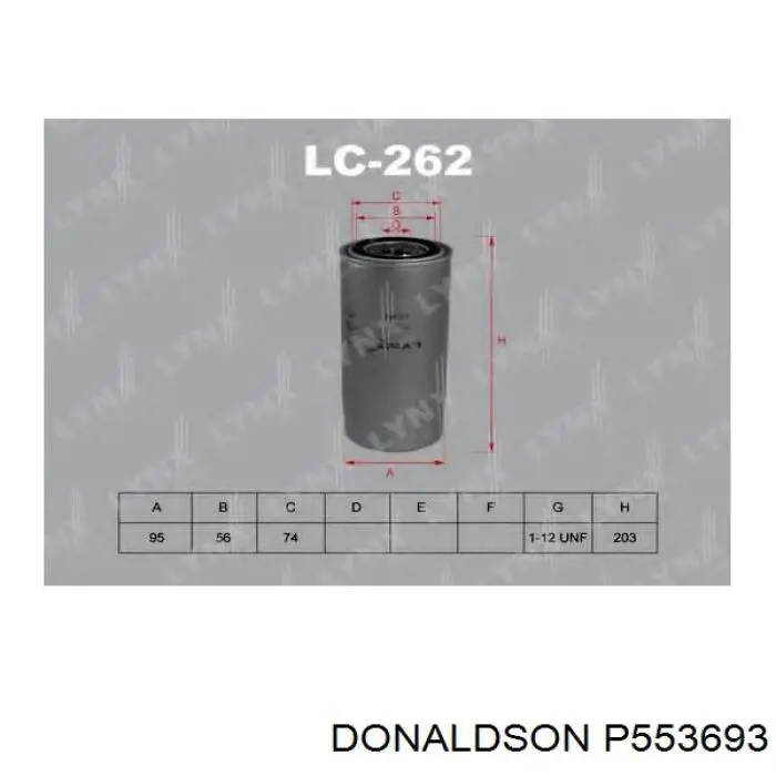 Фильтр тонкой очистки топлива Donaldson P553693 цена, от 11.52 USD