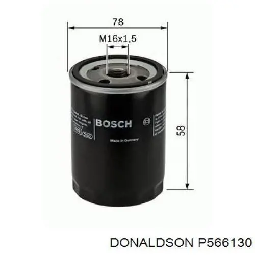 Фильтр воздушный сжатого воздуха турбины P566130 Donaldson