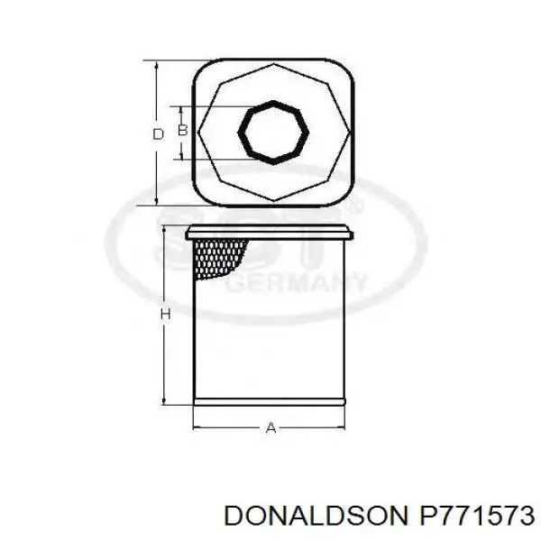 Воздушный фильтр P771573 Donaldson