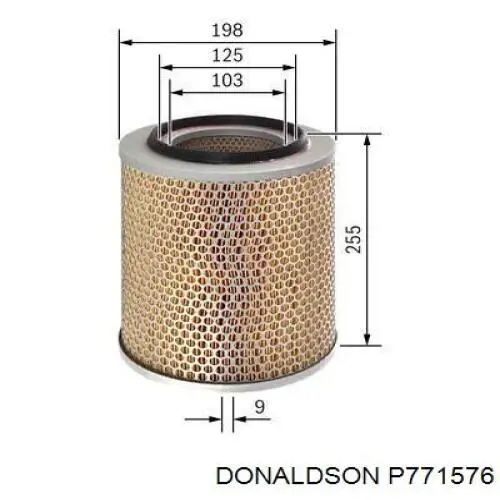 P771576 Donaldson воздушный фильтр