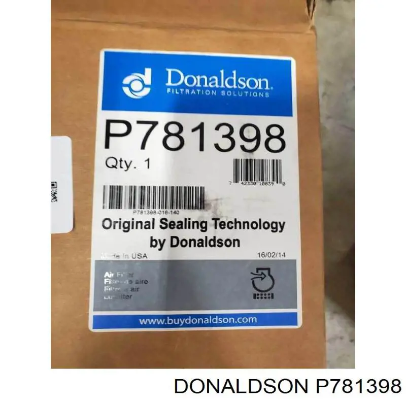 Воздушный фильтр P781398 Donaldson