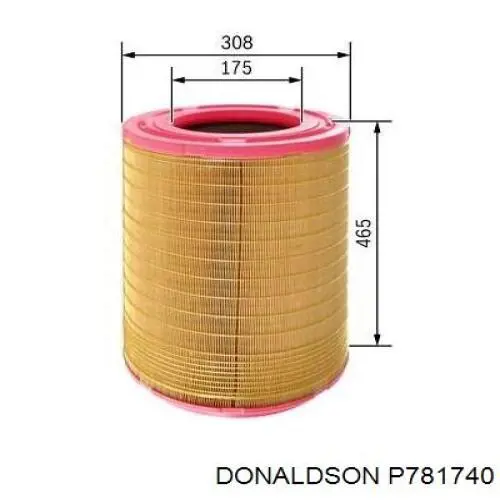 Купить P781740 Donaldson Автомобильный фильтр воздуха