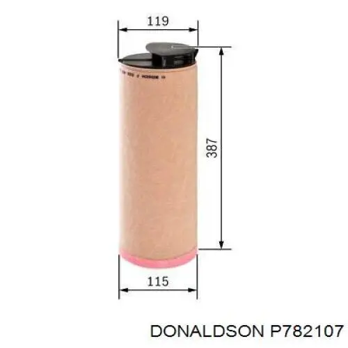 Воздушный фильтр P782107 Donaldson