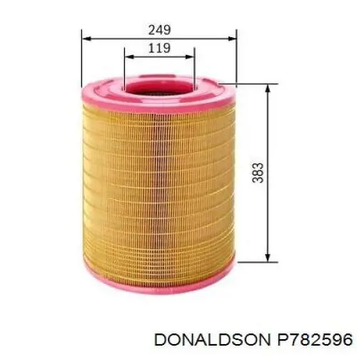 Элемент воздушного фильтра Donaldson P782596 цена, от 38.28 USD