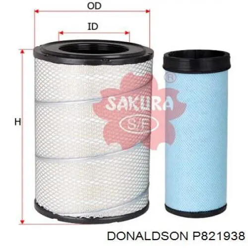 Воздушный фильтр P821938 Donaldson