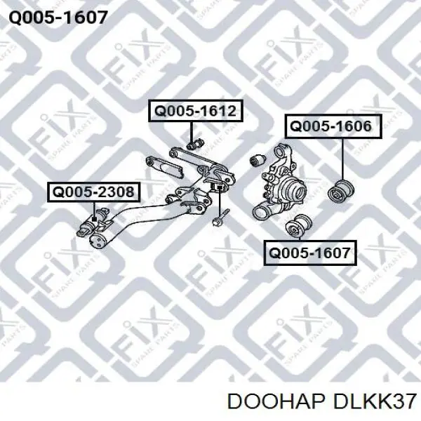 Задняя левая тяга стабилизатора Doohap DLKK37 цена, от 4.43 USD