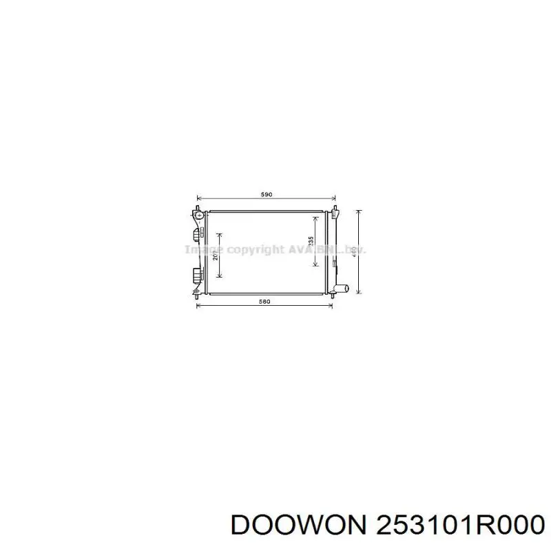 253101R000 Doowon Радиатор основной