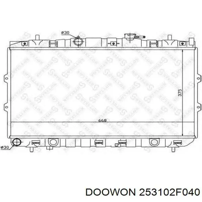 Радиатор 253102F040 Doowon