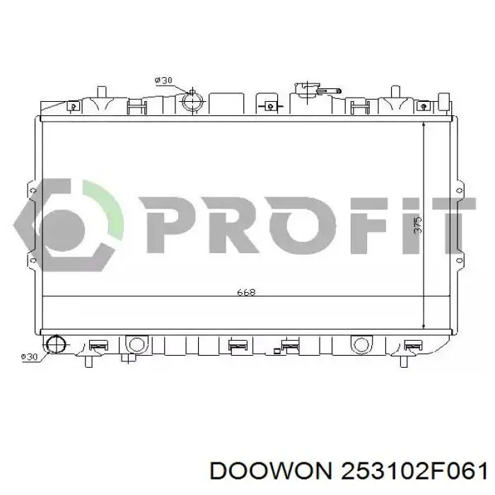 Радиатор охлаждения двигателя Hyundai/Kia S253102F040 цена, от 86.04 USD